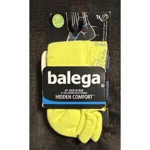 Balega Hidden Comfort No-Show Running Socks, Neon Yellow New With Tags